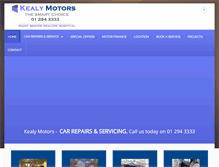 Tablet Screenshot of kealymotors.com